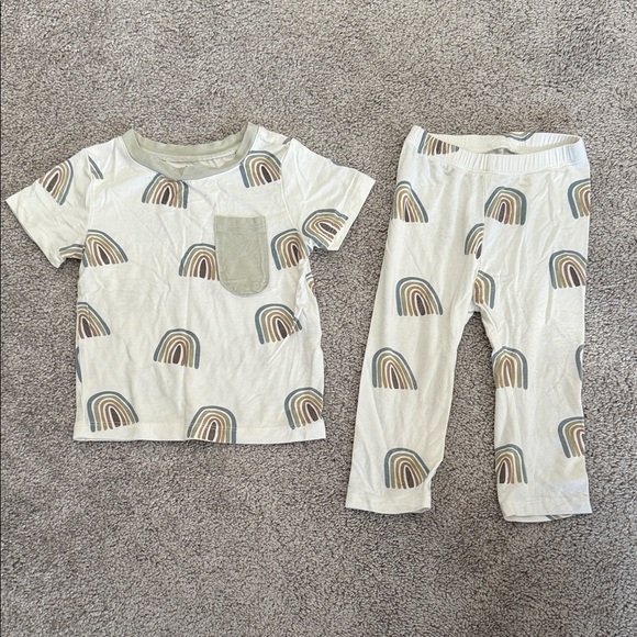 Kyte BABY Other - Kyte BABY Aloe Rainbow Pocket Tee and Leggings